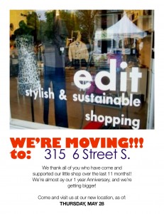 Edit Shoppe has moved